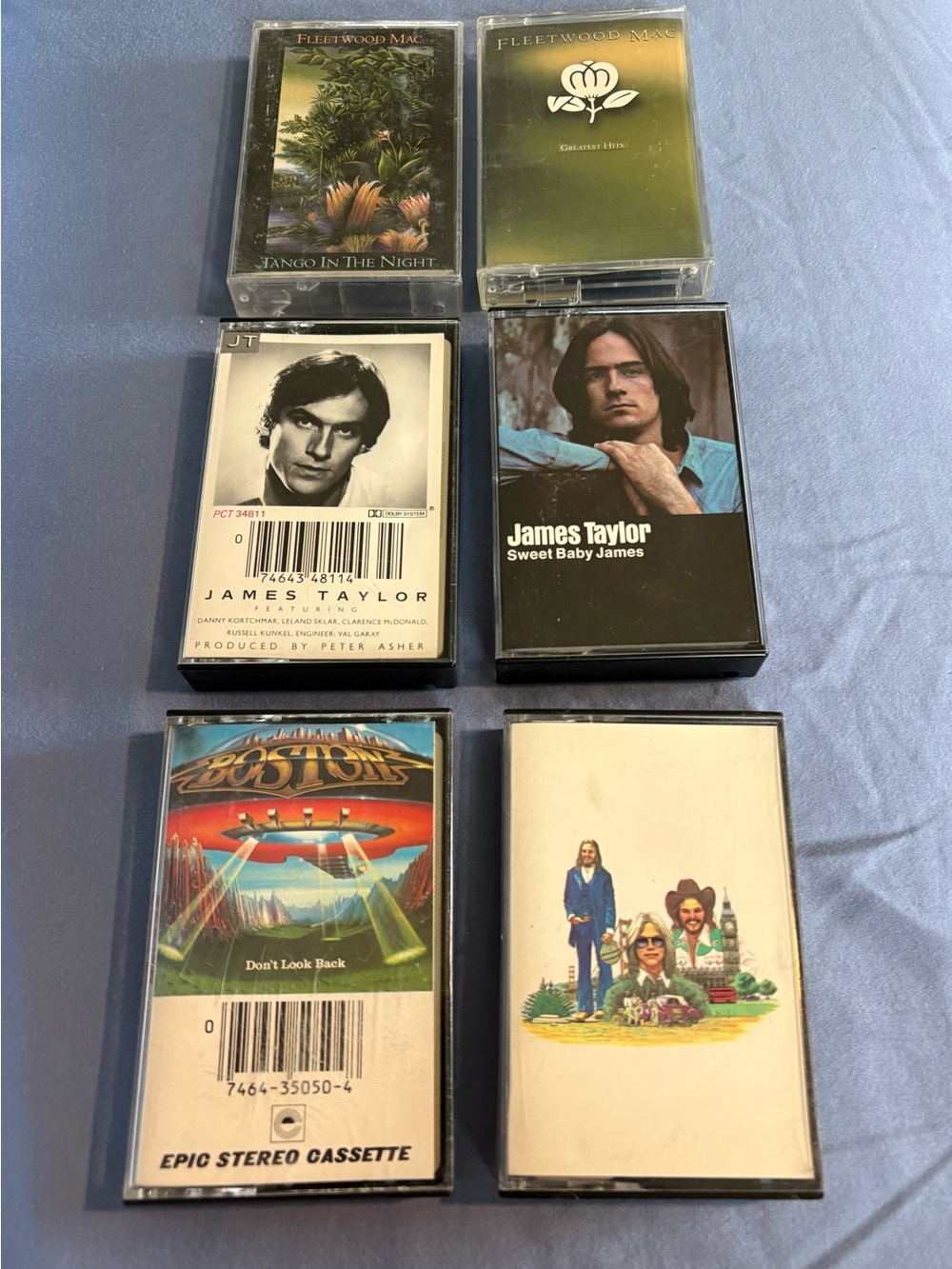 James Taylor & Classic Rock Cassette Tape Collection - Assorted Colors